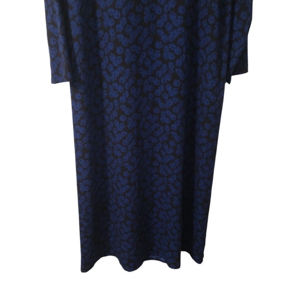 Elizabeth and James Blue Floral Long Sleeve Maxi Dress Small Boho Shabby Goth - Picture 3 of 13